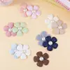 Tecido Estilo Coreano Multi-Cor Ponto Diamante DIY Semi-Acabado Flor Artesanal Decoração Roupas Acessórios para Bebê Acessórios Atacado