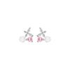 Brincos Originais s999 Prata de Pé Borboleta Dançante Flor Sala Femininos Design Exclusivo Requintado Brincos de Prata Esterlina Versáteis Venda por Atacado