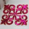 En stock Lujo Ligero Accesorios Decorativos DIY Pegatinas de Tela Bordadas a Mano Parches para Vestidos Accesorios para Ropa Lentejuelas para Planchar