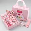Cinturón de goma para niña, caja de regalo, diadema, corona de princesa, accesorios para el cabello, traje, lindo, bebé, pequeño, clip para el cabello, horquilla para el cabello, tocado