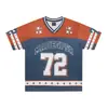 Jiayiku 2026 Nova Camiseta Respirável de Verão Estilo Americano Jersey Unissex Manga Curta Racing Solta Top Esportivo