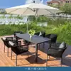 Mesas y Sillas de Exterior Sillas de Mimbre para Balcón Sillas de Mimbre para Exterior Cafetería al Aire Libre Patio Combinación de Mesa y Sillas de Comedor