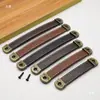 Manija de Altavoz de Chasis Silla Taburete Manija de Cuero Cajón Armario Puerta Manija de Cuero Caja de Madera Caja de Vino Caja de Regalo Manija