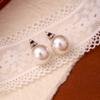 Base de Aguja de Plata 925 para Pendientes Simples de Perla Shijia Combinan con Todo Ins Minimalista Destacado Retro Estilo Hong Kong Pendientes de Alta Gama