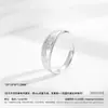 Anel de Flor em CNC Estilo Ins Masculino Prata Esterlina S925 Moda Nicho Fresco Simples Elegante Anel para Dedo Indicador Ajustável