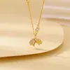 Colar Yuebao Jewelry em Prata de Lei S925 Banhado a Ouro Flor de Lírio-do-Vale com Zircônia, Colar Super Brilhante e Elegante para a Clavícula, Popular no Xiaohongshu