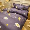 Juego de cama de algodón lavable de cuatro piezas otoño e invierno individual niños estudiante dormitorio tres piezas sábana funda nórdica al por mayor