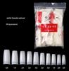 Manicure peça de unha produto acabado 500 peças natural pasta completa natural meia pasta unha natural francês coreano padrão