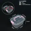 Organizador de mesa brinquedo comida produto de limpeza diário gel para lavanderia bolinhas caixa de armazenamento transparente embalagem para presente caixa de armazenamento pequena atacado