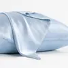 Funda de almohada de seda de morera 16 mm tamaño 43*63 Doble cara Suave Adecuada para niños En stock Color liso simple