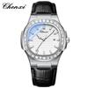 Reloj para Hombre Dawn Watch Reloj de Cuarzo Simple de Moda para Negocios Correa de Acero Luminoso Resistente al Agua Calendario con Diamante Venta al por Mayor de Fábrica