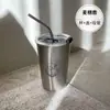 Caneca de aço inoxidável espessa de alto valor caneca de café caneca com bico para casa água potável estudante feminina anti-queda estilo industrial