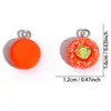 Accesorios para joyería DIY al por mayor, colgantes pequeños de resina de fruta tridimensionales simulados, materiales para colgantes de collar y llavero hechos a mano