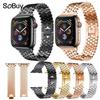 Para apple watch10 ultra2 correa de metal de acero inoxidable apple watch iwatch 9 patrón de escamas de pez