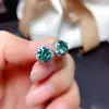 Shake Tone Live Drainage Welfare pt950 High Carbon Diamond Imitation Maldivas Blue Green Mosan Diamond Brincos Mulheres
