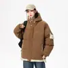 Roupas de Algodão Transfronteiriças para Mulheres, Jaquetas com Capuz para Homens e Mulheres, Roupas de Algodão Grossas e Quentes para Homens, Jaquetas Casuais Leves à Prova de Vento com Abertura Dupla para Mulheres