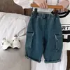 Precio Especial Remate Sin Devoluciones ni Cambios Jeans de Bolsillo para Trabajo de Otoño para Niños Bangcheng G0512