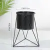 Maceta Nórdica de Hierro Forjado con Soporte Vintage, Maceta Creativa para Suculentas, Soporte Sencillo para Flores de Escritorio para Balcón, Maceta Grande Creativa
