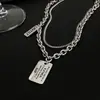 Collar largo de pentagrama extraíble, minimalista y sofisticado, para mujer, estilo Y2K, cadena versátil de nicho para suéter