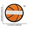 Novo adesivo de tecido bordado de basquete de desenho animado esportivo, etiqueta de tecido, acessório de vestuário, patch bordado para computador em estoque, atacado