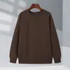 Suéter Gola Redonda Abacaxi Outono e Inverno Camisa Base Roupas de Trabalho Masculinas e Femininas Roupas de Grupo Atacado logo Bordado