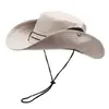 Sombrero de Pescador Protección Solar para Hombre Sombrilla de Pesca Sombrero de Verano Sombrero para el Sol Deportes al Aire Libre Montañismo Anti-UV Ala Ancha