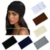 Nueva diadema ancha de color sólido Morandi, disponible en negro, blanco, gris y café, adecuada para fitness, yoga y deportes, pañuelo para la cabeza elástico