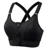 Nuevo sujetador deportivo con cremallera frontal ajustable, a prueba de golpes, sin aros de acero, ropa interior deportiva para yoga y belleza para mujer.