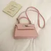 Bolso de Mano Kelly con Patrón de Cocodrilo para Mujer Verano 2026 Nuevo Bolso de Hombro de Nicho para el Trabajo Bolso Cruzado Versátil y de Moda
