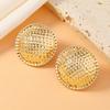 Pendientes retro sencillos de estilo frío para mujer, de alta calidad, con geometría dorada irregular y temperamento exagerado, de moda europea y americana.