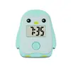 Colgante de Pingüino de Dibujos Animados Mini Llavero Reloj Electrónico Estudiante Retroiluminación Lindo Compacto Portátil Pantalla Digital Reloj Electrónico