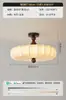 Lámpara de dormitorio de tela, lámpara de techo estilo medieval, lámpara de dormitorio retro francesa, lámpara de estudio estética de la dinastía Song, luminaria estilo wabi-sabi