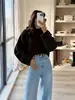 AliExpress Colección Otoño/Invierno 2026: Suéter de ajuste relajado, cómodo y adelgazante con cuello redondo holgado, color liso y diseño de punto casual