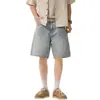 Shorts Jeans Americano de Rua Estilo Verão com Design de Tinta Salpicada para Homens 2026 Novos Retos Largos Frescos de Cinco Pontos