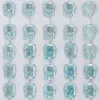 Zircón Azul Corte Flor de Hielo Zircón Piedra Suelta Rectangular Fondo Puntiagudo Forma Especial Diamante Centelleante Multifacético Portátil Joyería para Uñas Accesorios Decorativos