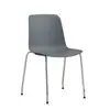 Silla de Entrenamiento Minimalista Nórdica con Marco de Acero Galvanizado en Forma de Lazo, Silla de Plástico Grueso Apilable Multicolor, Directo de Fábrica