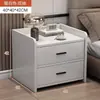 Mesita de noche de lujo ligero, estante pequeño de almacenamiento para mesita de noche de dormitorio moderno simple, gabinete de almacenamiento para viviendas de alquiler