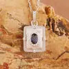 Collar Retro de Plata S925 con Piedras Preciosas de Colores para Mujer Joyería de Tanzanita Topacio Peridoto Zafiro Natural Venta al por Mayor