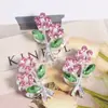 Liga 3D Criativa Colorida Flor Strass Furo Reto Contas DIY Corrente de Celular Chaveiro Corrente de Bolsa Acessórios Atacado