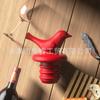 Silicona de Grado Alimenticio Tapón de Vino Tinto Sellado Tapón de Vino Creativo de Pájaro Silicona Fda Botella de Vino Garantía Tapón en Varios Colores