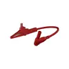 Conector Macho de Banana de Seguridad de 4 mm a Pinza de Cocodrilo de Seguridad de 4 mm J70038