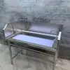 Mesa de Corte de Peixe Comercial em Aço Inoxidável com Pia Integrada e Estação de Trabalho