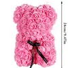 Amazon Cross-Border Popular de Natal Novo Produto 24cm Urso Rosa Multicolorido Festa de Feriado Decoração de Casa Arranjo