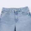 Ropa de Mujer 2026 Verano Nuevo Estilo Moda Europea y Americana Versátil Jeans de Pierna Ancha de Cintura Alta 6147120 Azul Claro