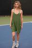 Mono corto de punto con tirantes y bolsillo para mujer, estilo casual, Amazon, verano 2023, estilo europeo y americano