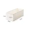 Caja de almacenamiento de ropa estrecha y larga, armario de tela rectangular, caja de almacenamiento de ropa, organizador tipo cajón, diseñado para aprovechar los espacios profundos