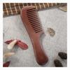 Peine de Madera de Pera de Dientes Finos Natural para Cabello Rizado Madera Maciza Natural Antiestático Ecológico de Madera Peine de Masaje para la Salud Peine de Madera