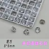 Decoraciones para uñas de circonita cúbica con forma de estrella multifacética mixtas, circonitas cúbicas que no se caen, decoraciones de diamantes brillantes a granel, diamantes para uñas con efecto de fuegos artificiales de diamantes grandes