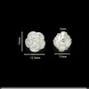 Miçangas de Flor de Rosa em ABS com Alto Brilho e Pétalas Tridimensionais, para Pulseiras, Colares, Acessórios de Joias DIY Feitos à Mão, Miçangas Soltas no Atacado