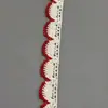 Renda de Algodão Duas Cores 1,9cm Renda Acessórios Coloridos Fita Decoração de Roupas Fio de Algodão Artesanal Materiais DIY
